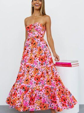 dare to dance maxi dress Dare To Dance Bandage Maxi Dress - White